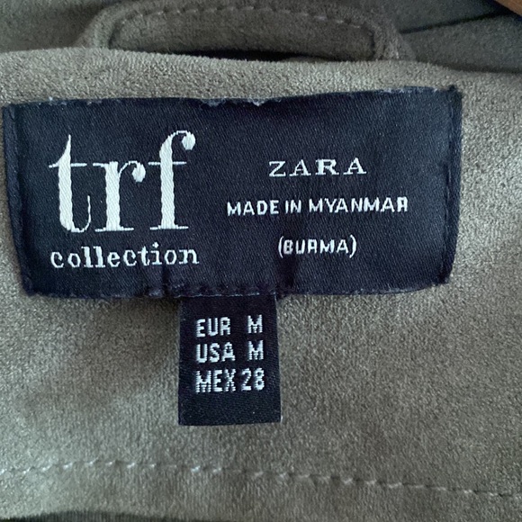 Zara green jacket in size 8 - Picture 2 of 6